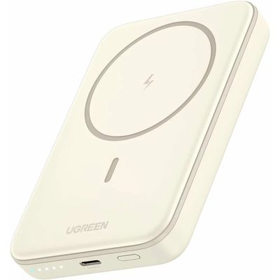Ugreen Magnetic Baterie Externa 10.000 mAh Wireless PD 20W USB-C Bej