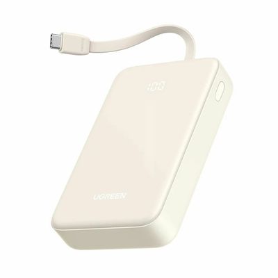 Ugreen Baterie Externa 20.000 mAh 22.5W USB-C USB-A Cablu USB-C Bej
