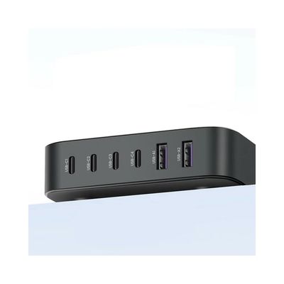 Ugreen Statie de Incarcare 200W GaN 4x USB-C, 2x USB-A Cablu USB-C Gri