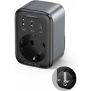 Ugreen Extender Priza 220V AC 3680W QC 2x USB-A 1x USB-C 30W Negru