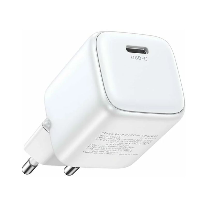 Incarcator retea Ugreen Nexode Mini 20W, GaN, USB-C, PD-1.jpg