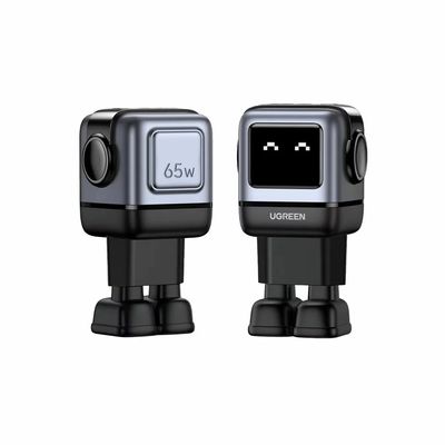 Ugreen Uno Incarcator Retea 65W GaN QC 2x USB-C 1x USB-A Negru
