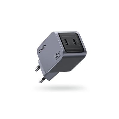 Ugreen Nexode Pro Incarcator Retea 45W 2x USB-C GaN Fast Charger Gri