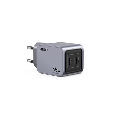 Ugreen Nexode Pro Incarcator Retea 45W 2x USB-C GaN Fast Charger Gri