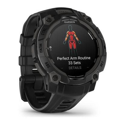 Garmin Instinct 3 AMOLED Smartwatch 45 mm Negru cu Bratara Neagra
