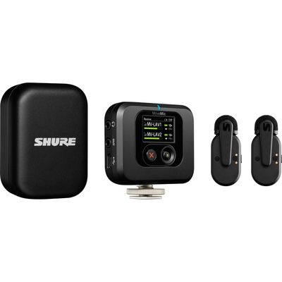 Shure MoveMic Two Sistem Microfon Wireless cu 2 Lavaliere Receptor Carcasa Incarcare