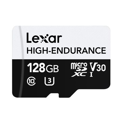 Lexar High-Endurance Card Memorie microSDXC 128GB UHS-I/U3/10 R100/W45 V30