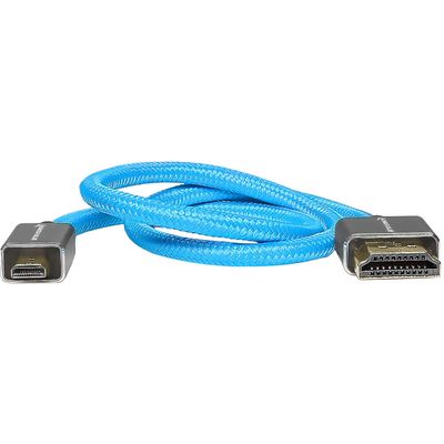 Kondor Blue Cablu Spiralat Micro HDMI la Full HDMI 40,6 cm