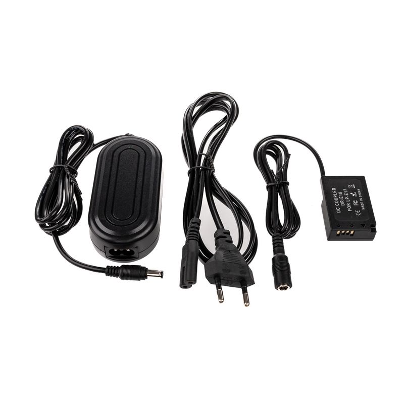 Caruba Canon LP-E17 -DR-E18- Baterie Dummy cu Adaptor AC-E6.1.jpg