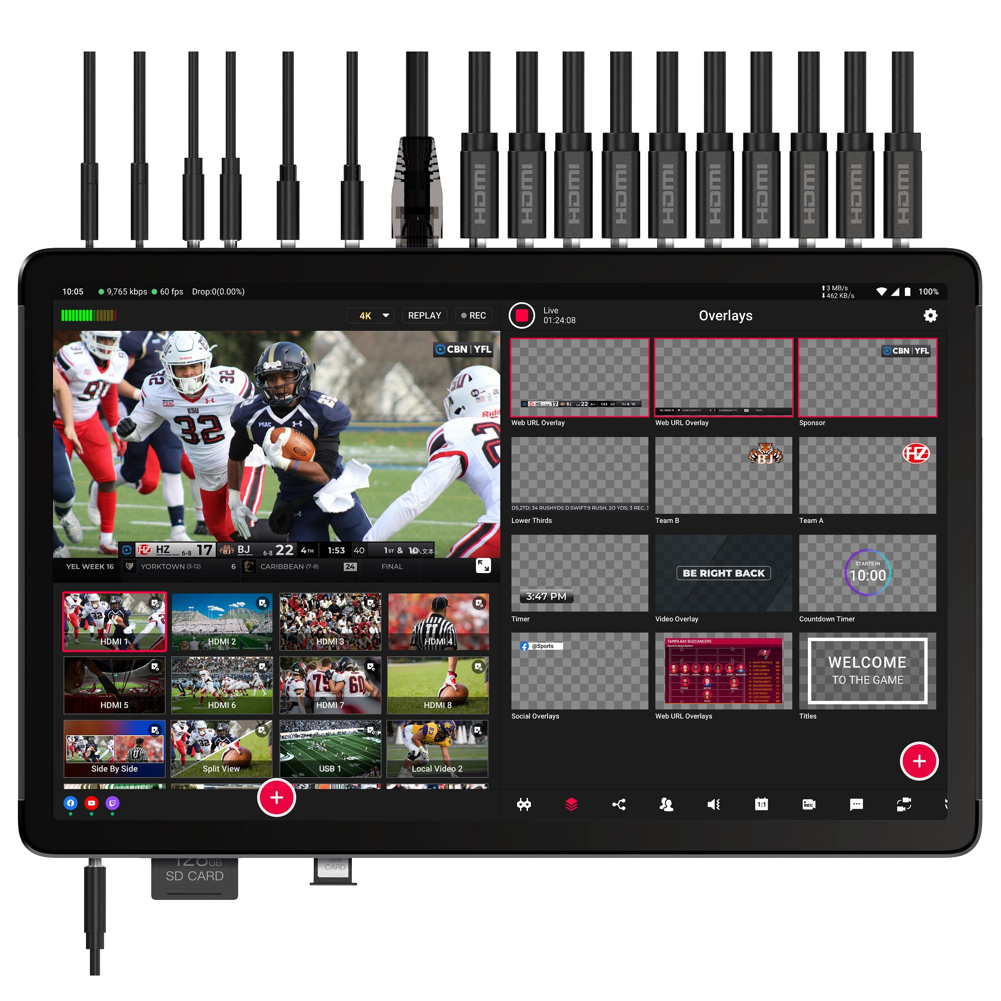 YoloLiv YoloBox Extreme Live Encoder Switcher 4K60p-F64.ro - F64.ro