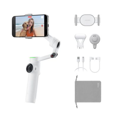 Insta360 Flow 2 Pro Creator Kit Stabilizator pentru Smartphone Alb