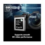 LexarCFexpressPROCarddeMemorieTypeB512GBDiamondSeriesR1900W1700mbsVPG400