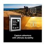 LexarCFexpressPROCarddeMemorieTypeB512GBDiamondSeriesR1900W1700mbsVPG400
