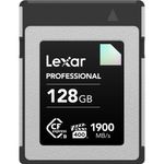 LexarCFexpressPROCarddeMemorieTypeB128GBDiamondSeriesR1900W1700mbsVPG400
