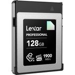 LexarCFexpressPROCarddeMemorieTypeB128GBDiamondSeriesR1900W1700mbsVPG400