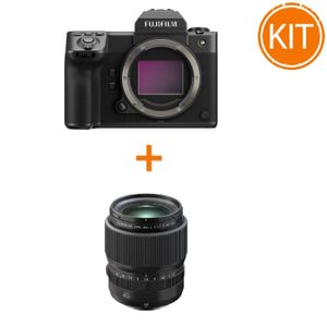 Bundle Fujifilm GFX100 II corp si Fujifilm GF 80mm F1.7 montura GF