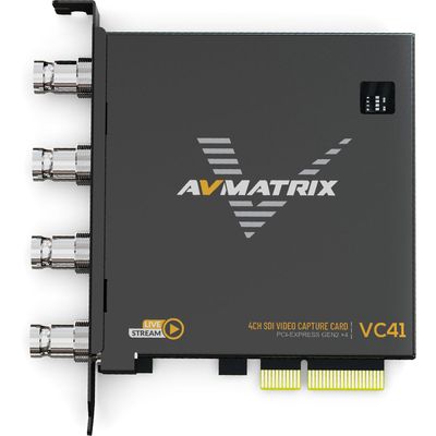 AVMATRIX VC41 Placa de Captura Card 1080p 3G-SDI PCIe 4 Canale