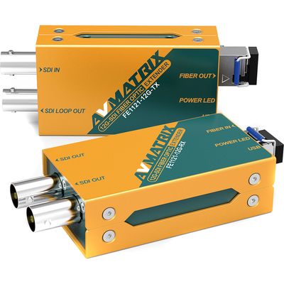 AVMATRIX FE1121-12G 12G-SDI Extensie Fibra Optica