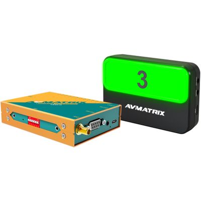 AVMATRIX Sistem de 4 x Lumini Wireless Multi-Camera Tally