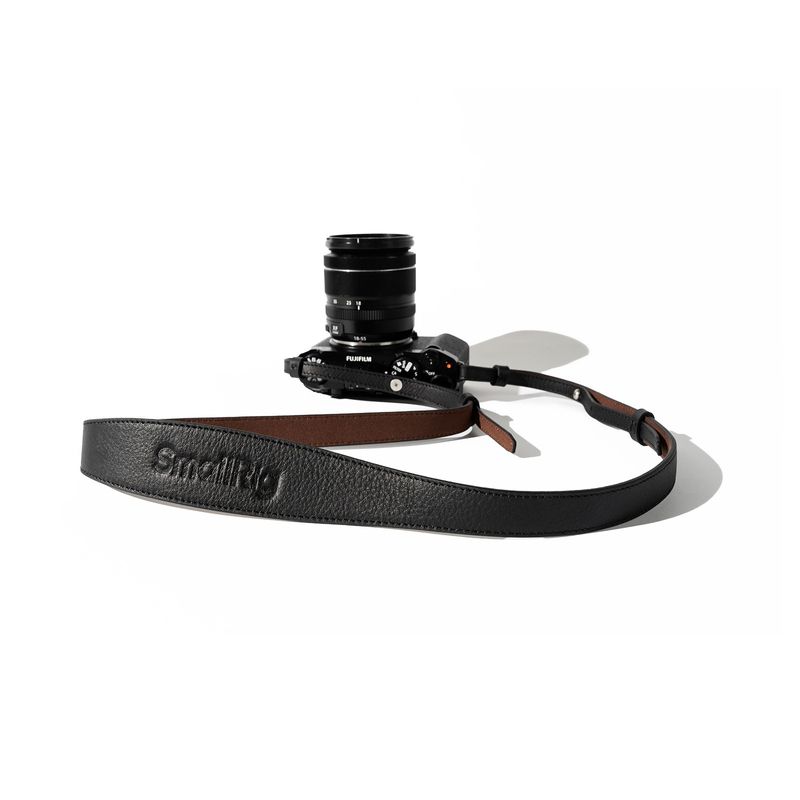 SmallRig 5208 Curea de Umar Universala Piele pentru Camera Neagru.jpg