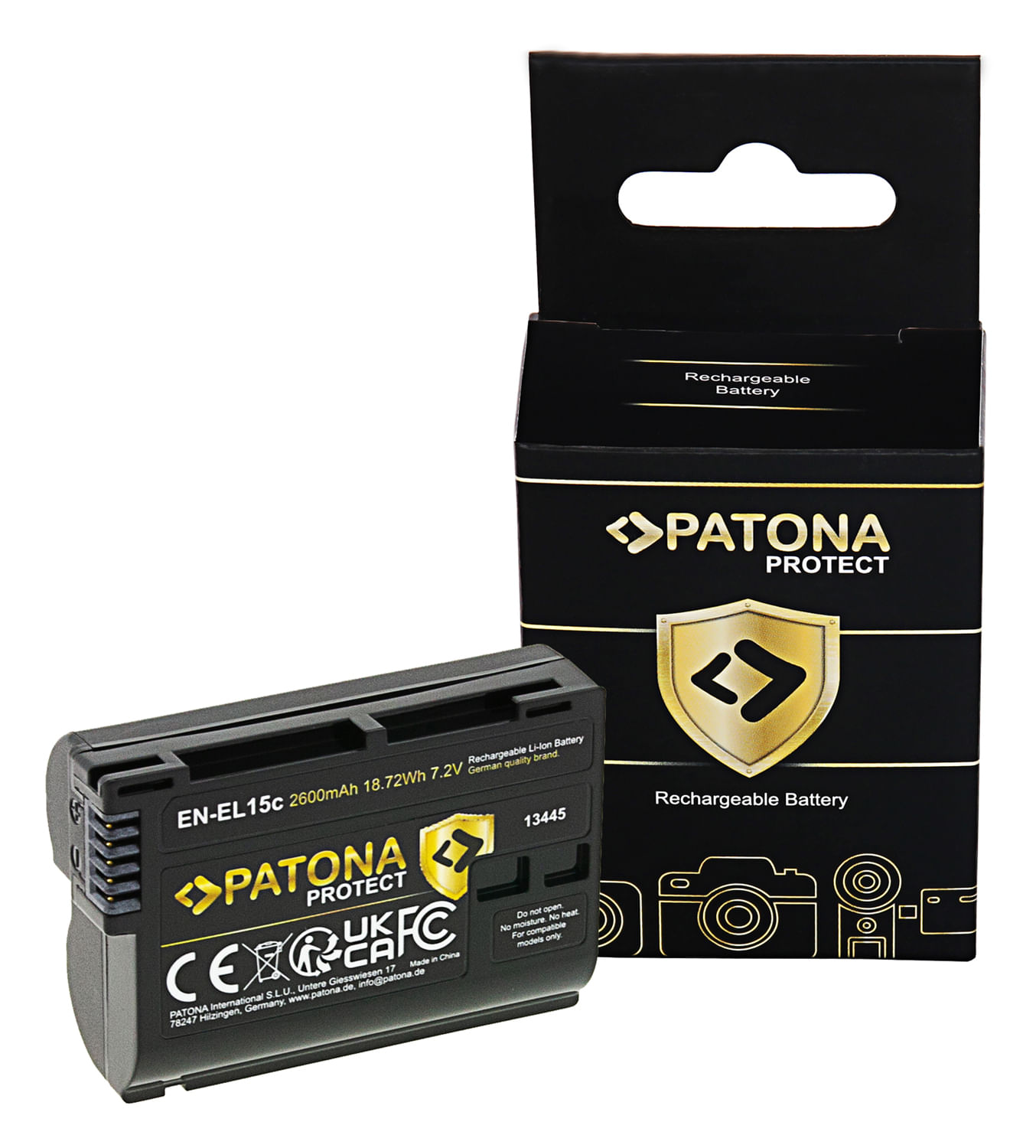 Patona Protect Acumulator Replace pentru EN-EL15C pentru Nikon Z5 Z6 Z7 2600mAh