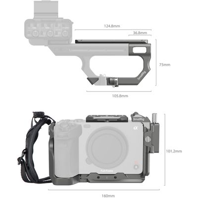 SmallRig HawkLock 4771 Kit Advanced Cage cu Elibrare Rapida pentru Sony FX3/FX30