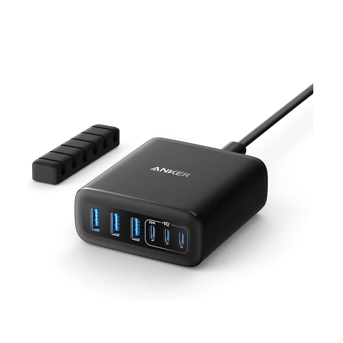 Anker Incarcator Retea Slim 6 Porturi 112W Negru Incarcator retea Anker 112W 6 Porturi Slim negru