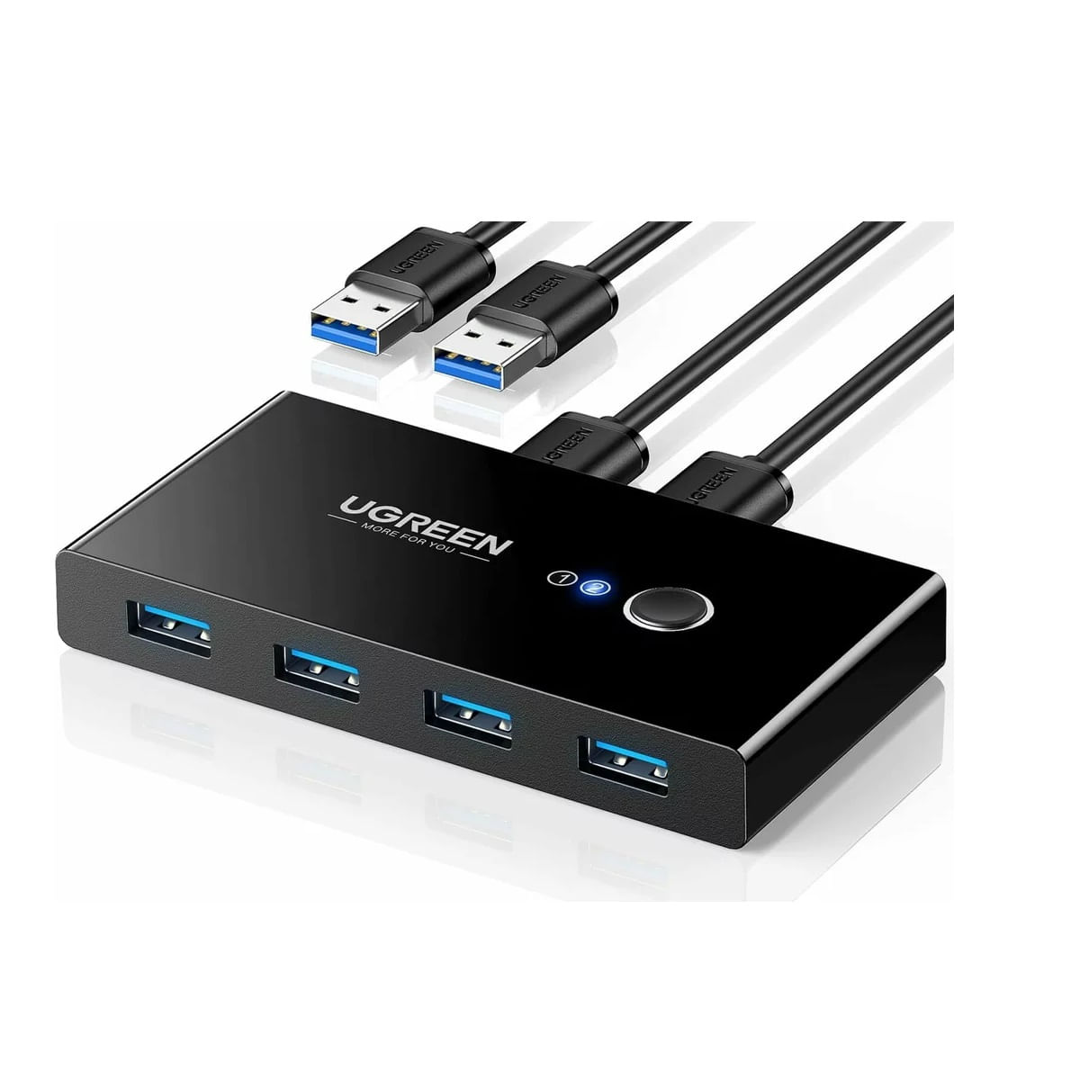 Ugreen US216 Hub Multiport  USB la 4x USB 3.0 Sharing Switch Selector Negru Ugreen US216 Hub Multiport USB la 4x USB 3.0 Sharing Switch Selector Negru