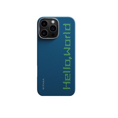 Pitaka Husa pentru iPhone 16 Pro Max MagEZ Tacticle Woven Hello World