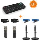 Pachet Podcast cu Rodecaster Video + 2 x Microfon Rode Procaster + 2 x Stativ Microfon Rode DS1 + Cabluri XLR & HDMI
