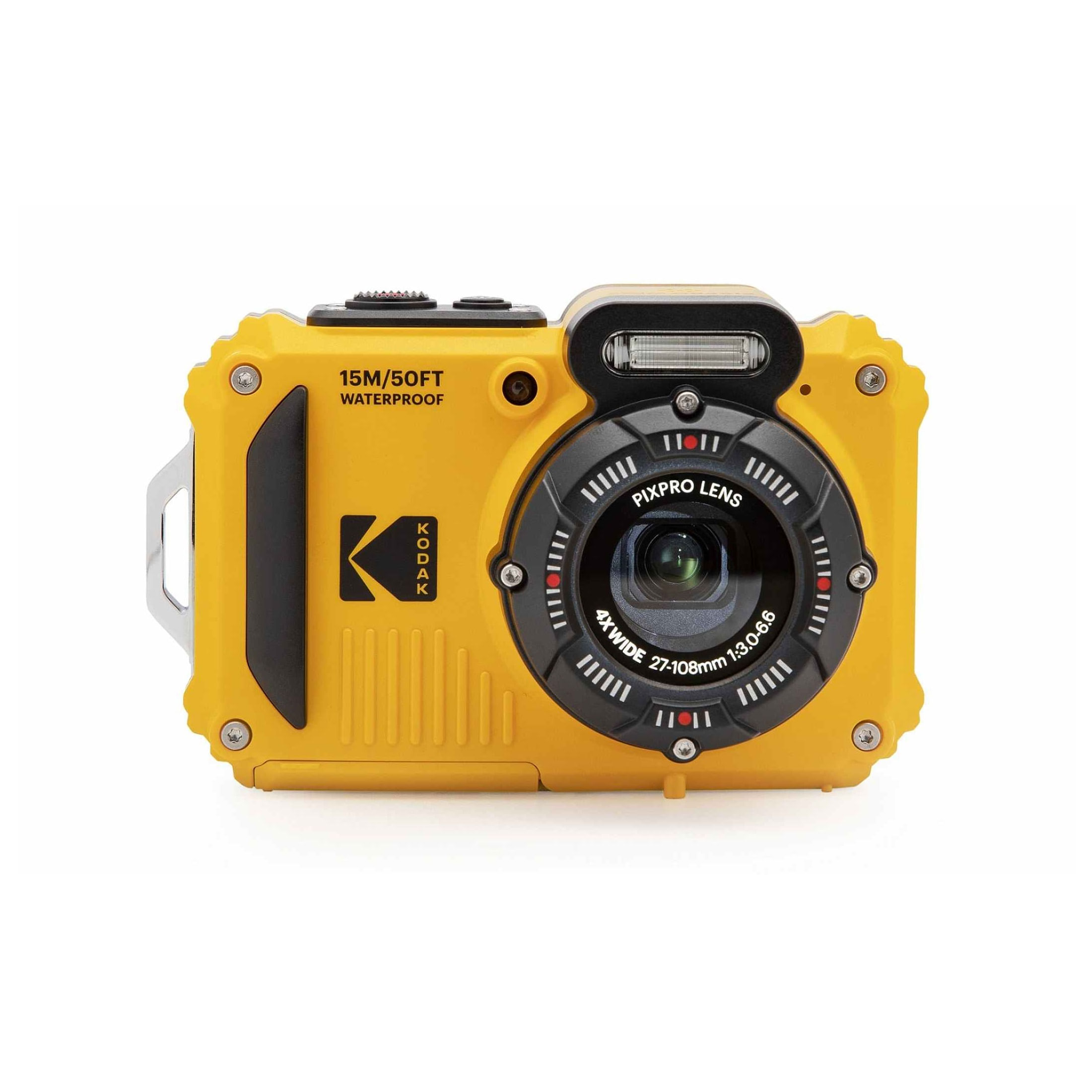 Kodak WPZ2 Aparat Foto Compact Subacvatic Rezistent la Socuri 16mpx Zoom 4x Galben