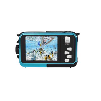 AgfaPhoto WP8000 Aparat Foto Compact 24mpx Subacvatic Rezistent la Socuri Albastru