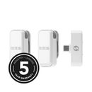 Rode Wireless Micro C Sistem Microfon Fara Fir 2TX + 1RX Alb USB-C