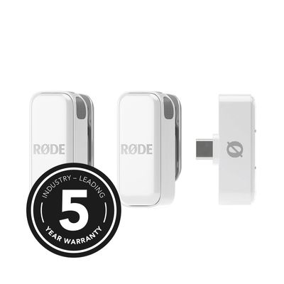 Rode Wireless Micro C Sistem Microfon Fara Fir 2TX + 1RX Alb USB-C
