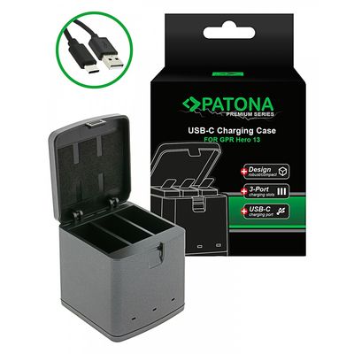 Patona Incarcator Triplu pentru GoPro Hero 13