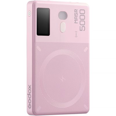 Godox MA5R Lampa LED RGB cu Power Bank Roz