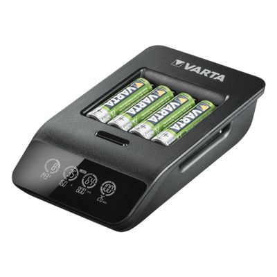 Varta Kit Incarcator Baterii Reincarcabile cu 4 x AA R6 2100mAh