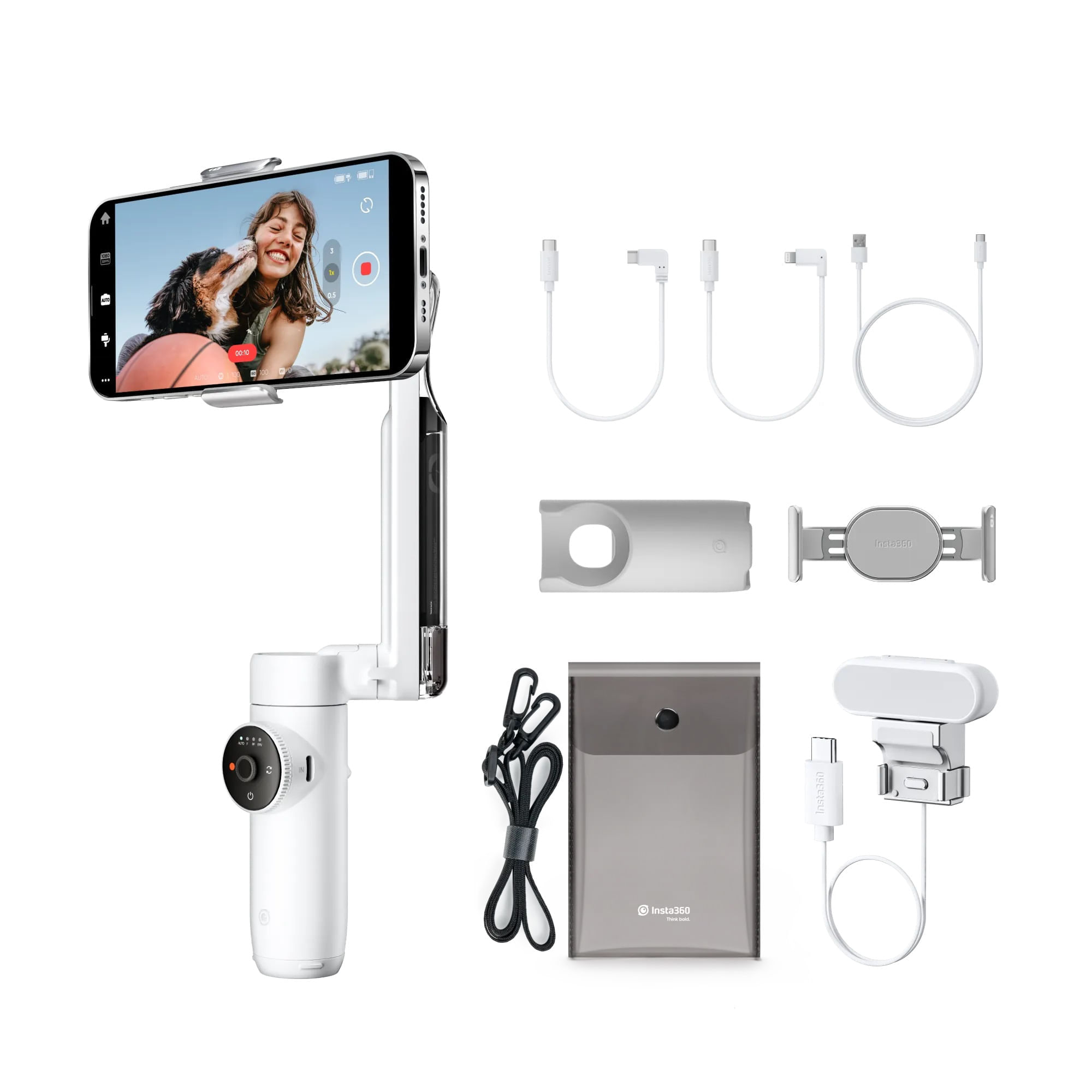 Insta360 Flow Creator Kit (White)-F64.ro - F64.ro