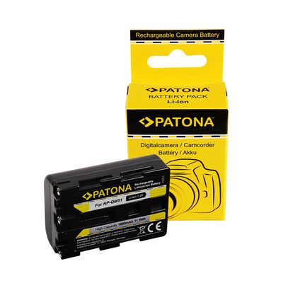 Patona Acumulator Replace Li-Ion pentru Sony NP-FM55 QM51 FM50 1600mAh 7.2V