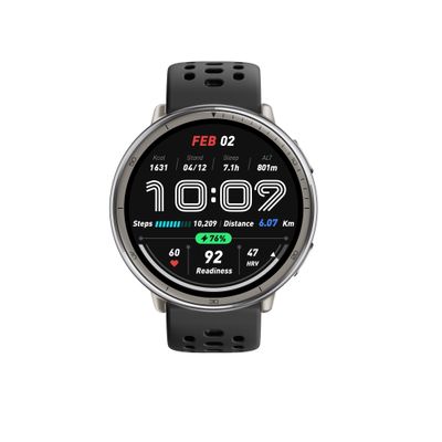 Amazfit Active 2 Smartwatch cu Bratara Black Sport Silicone