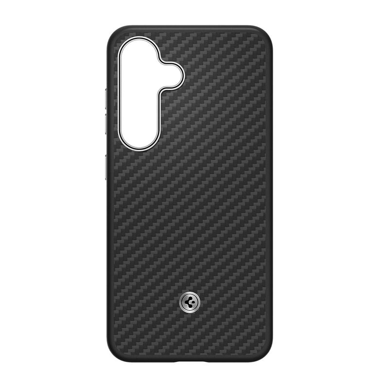 Samsung-Aramid-Case-Husa-Spate-pentru-Galaxy-S25-Plus-Black-Silver