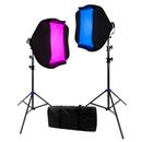 Resigilat: Hakutatz VL-56 Kit Lumini Led RGB Bicolor 100W Portret si Live Streaming - RS125060964-4