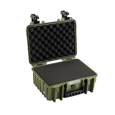 BW Type 3000 Geanta Rigida cu Insertie de Spuma Verde Bronz