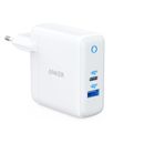 Resigilat: Anker PowerPort PD+ 2 Incarcator de Retea USB-C- USB-A 35W Alb-Gri - RSF148802-1