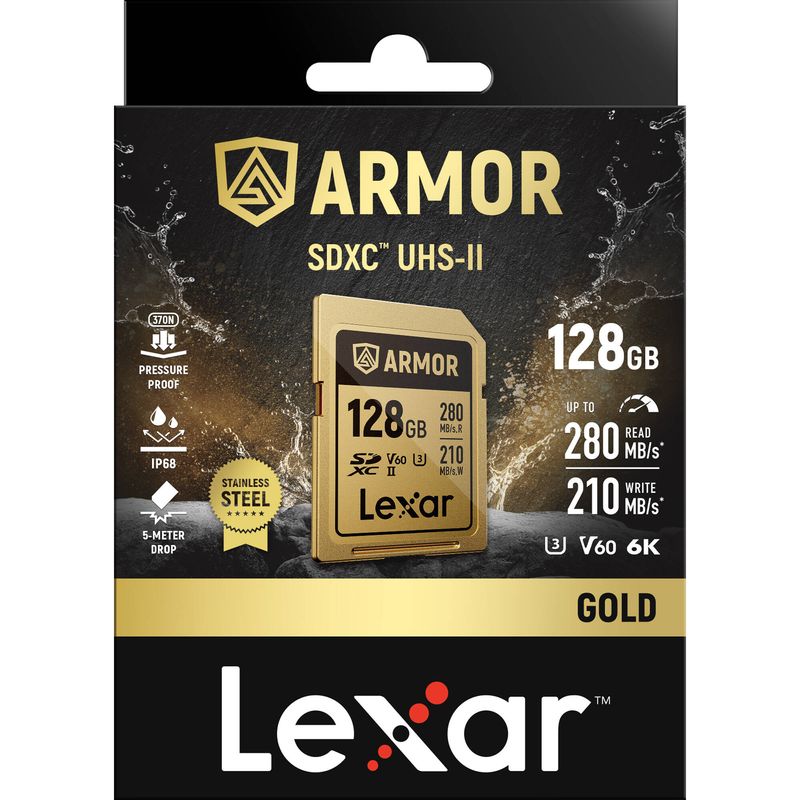 Lexar ARMOR Gold Card de Memorie SDXC UHS-II 128GB Otel Inoxidabil.6.jpg