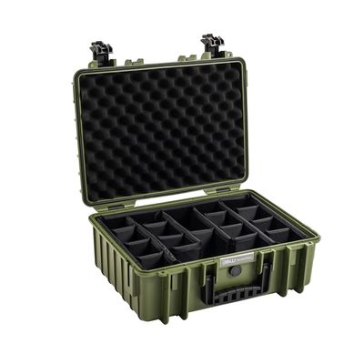 BW Type 5000 Geanta Rigida cu Separatoare Inclus Verde Bronz