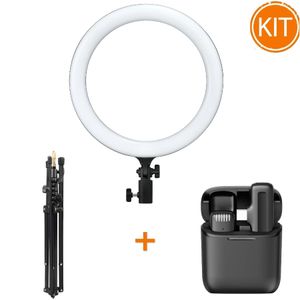 Kit Vlogger Lampa Circulara Godox LR120B + Lavaliera Ulanzi J11 + Stativ Godox 213B 2.13m