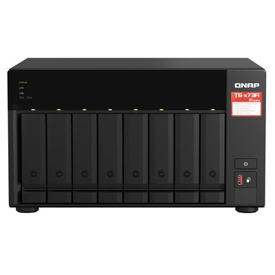 Qnap TS-873A-8G Network Attached Storage procesor AMD Ryzen V1500B Quad-core 2.2GHz 8-Bay 8GB DDR4