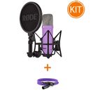 Set Microfon Studio Rode NT1 Signature Mov + Cablu Rode XLR 3m