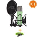 Set Microfon Studio Rode NT1 Signature Verde + Cablu Rode XLR 3m